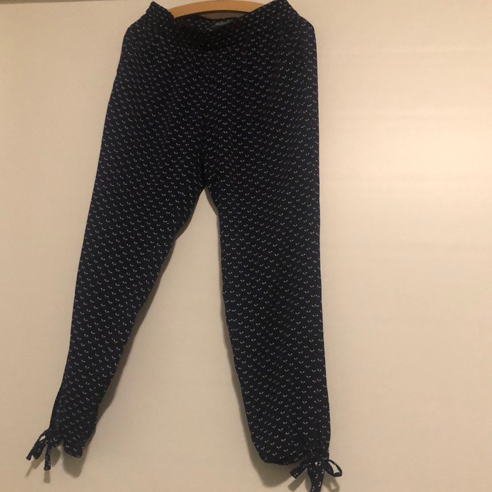 Octavia Blue Pants with Leg Tie